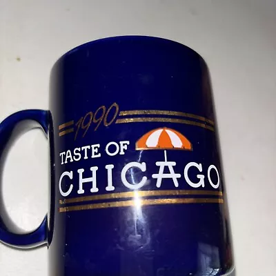 Taste Of Chicago 1990- Maxwell House Coffee Mug/Navy Blue-Used But Display Only￼ • $9.97