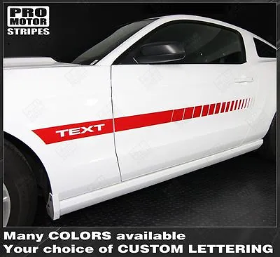 Ford Mustang Side Accent Strobe Stripes Decals 2015 2016 2017 Pro Motor • $33.60