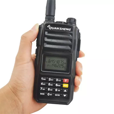 QuanSheng TG-UV2 Plus 10W Ham Radio Walkie Talkie 4000mah Tri Band Two Way Radio • $84.59