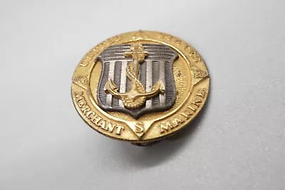 WWII Sterling Merchant Marine Badge By A.E. Co. • $18.69