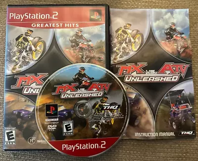 MX Vs ATV Unleashed (PlayStation 2 PS2) CIB Complete In Case + Manual • $3.99