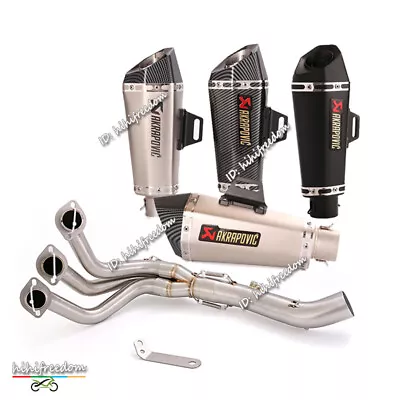 For Yamaha MT09 XSR900 FZ09 FJ09 Complete Exhaust System Front Pipe 51mm Muffler • $218.18