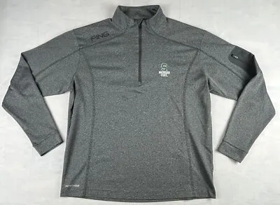 Men’s Ping Golf Michigan State Spartans 1/4 Zip Size Large Sensor Cool Gray • $22.99