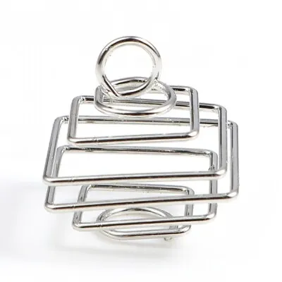 20 Spiral Bead Cages - Silver Tone - 14mmx13mm - Best Fits 6-8mm Beads - J742155 • £6.49