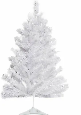 Christmas 2 Ft White Tall Tree W/Stand Holiday Season Indoor Outdoor • $13.99