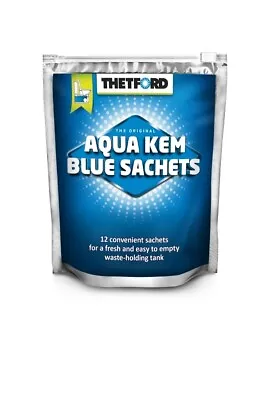 Thetford Aqua Kem 15 Sachets Blue Toilet Waste Chemical Caravan Camping Rv Parts • $29