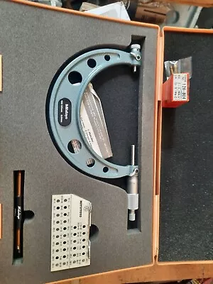 New Mitutoyo Screw Thread Micrometer 100-125mm With New Anvils 126-804 • $230