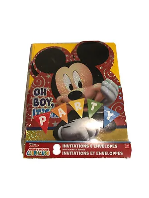 Disney MICKEY MOUSE Clubhouse Birthday Deluxe Party Invitations 3D • $10.99