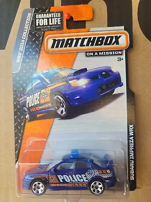 Matchbox 2015 - Subaru Impreza Wrx [police] Blue Near Mint Vhtf Card Good  • $14.95