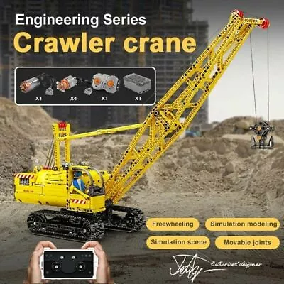 Mould King RC APP Crawler Crane Truck Brick DIY Model Kids Toy 17001 • $186.66