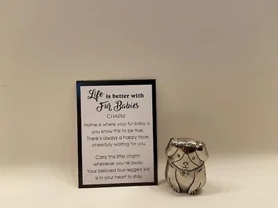 Ganz Fur Baby Dog / Pup Charm W Poem Card (Small 1  Tall But Stands On Its Own) • $5.95