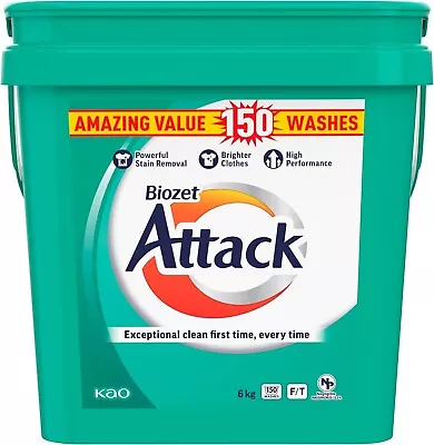 Biozet Attack Regular Laundry Powder Detergent 6 Kilograms • $49.89