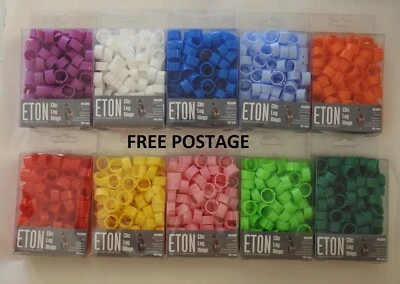 10 Packs Of 100 X 12mm Eton Clic Leg Rings For Pheasants Bantams Small Poultry  • £19.95