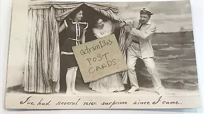 1910 RP Comic/ Sailor Suit Swimsuit/ Beach Tent/ Buckingham To Dersingham • £1.50