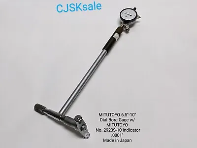 MITUTOYO 6.5 -10   Dial Bore Gage  W/Indicator No.2923S-10 .0001  (USED) • $131