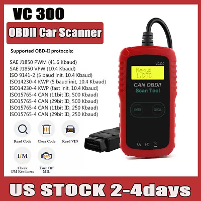 Automotive OBD2 Scanner Engine Check Code Reader Car Diagnostic Scan Tool VC300  • $14.99