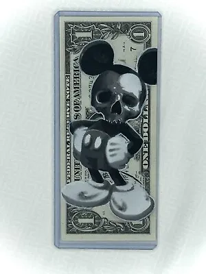 Mickey Mouse Dollar Bill Art • $100