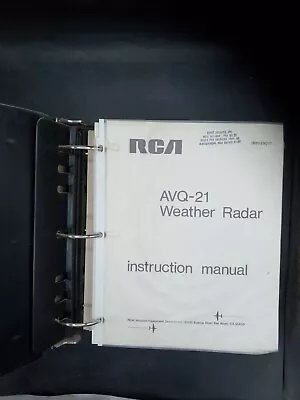 RCA Weather Radar Instruction Manual • $100