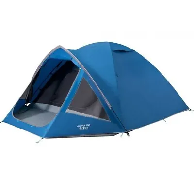 £143.99 • Buy Vango Alpha 400 Moroccan Blue - 4 Berth Dome Tent 2022