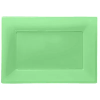 £4.45 • Buy Green Plastic Serving Platters Tray Party Buffet Food Celebration BBQ Wedding 