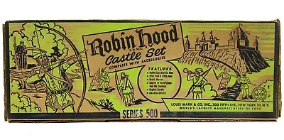 Vintage 1956 Marx Robin Hood Sherwood Forest Medieval Castle Playset W/Box EX • $699.99