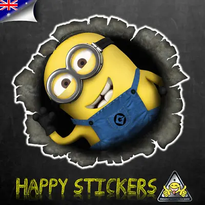 Bullet Minion Luggage Skateboard Bike Guitar Scooter Car Vinyl Decal Sticker • $1.94