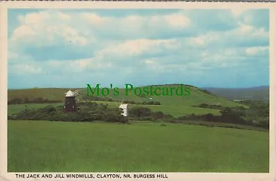 £2.10 • Buy Sussex Postcard - Jack & Jill Windmills, Clayton, Nr Burgess Hill RS30436