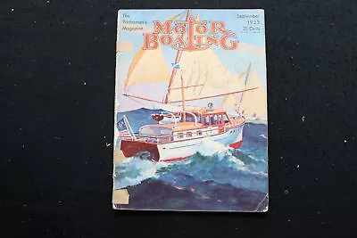 1935 September Motor Boating Magazine - An Illustrated Boat Cover - Sp 4185n • $75