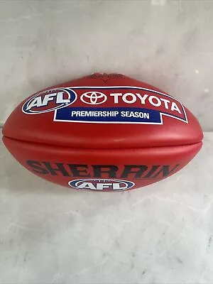 Sherrin Kangaroo Brand Toyota Premiership Season Game Ball New Red • $159.88