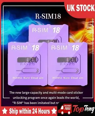 R-SIM 18 Nano Unlock RSIM Card Fit For IPhone 14 13 Pro MAX 12 Pro 11 X IOS16 AZ • £9.59
