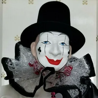 1990 Anco Merchandise Circus Parade Clown 16  Porcelain Doll With Box Mime • $33