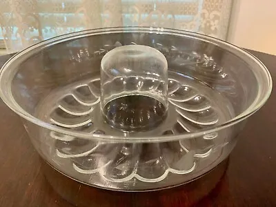 $27 • Buy Princess House Crystal Heritage Collection Etched Cake Or Jello Mold Pan 11 New 