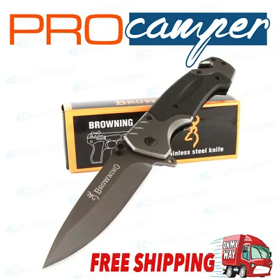 Browning Knife Folding Opening Pocket Knife (Hunting Camping Survival Fishing • $16.45