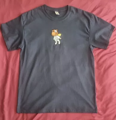 Kanye West Lgg Embroidered Flying Bear T Shirt Navy Size Large • £11