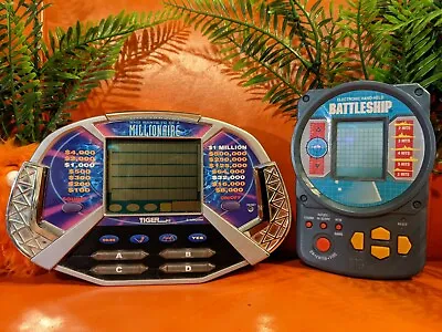 £14.88 • Buy Battleship & Who Wants To Be A Millionaire Tiger Handheld Game Electronic