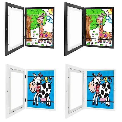 Kids Art Frames Art Wall Display Frame Drawing Portfolio Storage Frame A3/A4 • $32.97