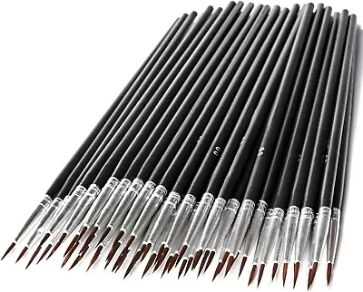 60Pcs Very Small Paint Brushes Fine Tip For Nail Art Model Craft Painting Hobby • $10.98