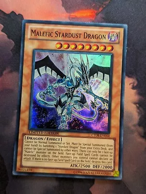 Malefic Stardust Dragon - CT08-EN014 - Super Rare - Limited Edition - Yugioh NM • $4.22