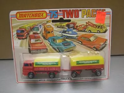 Matchbox Twin Pack TP-1 Mercedes Truck And Trailer MIB • $65