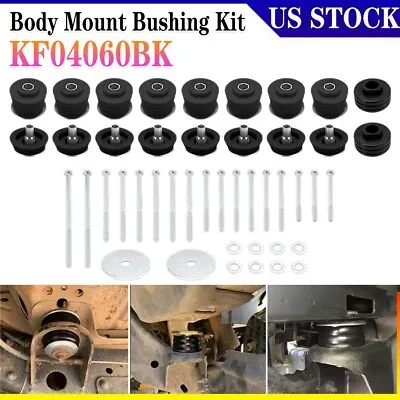 Body Cab Mount Bushing Kit Fits For 99-17 Ford F250 Super Duty 2WD 4WD KF04060BK • $134.74