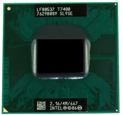 Intel Core 2 Duo T7400 2.16GHz 4MB 667MHz SL9SE Dual-Core LAPTOP CPU Processor • $9.99