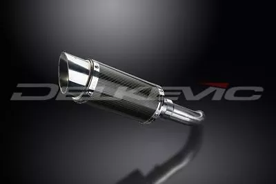 Delkevic 8  Mini Carbon Fiber Round Slip On Muffler - Suzuki SV650 17-20 Exhaust • $299.99