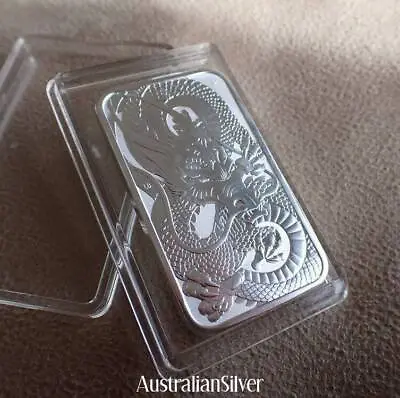$14.50 • Buy Perth Mint 1 Ounce Dragon Bar 2021 .999 Fine Silver