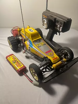 VINTAGE ORIGINAL TAMIYA FOX...RC CAR..(not Nova Fox)- Includes- Battery- Radio • $105