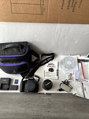 Canon EOS Rebel T3/1100D 12.2MP Digital SLR Camera W/ Lense (18-55mm) + Extras • $174.99