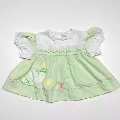 Vintage Nannette Swing Top Baby Girls Size 12m Pale Green • $15