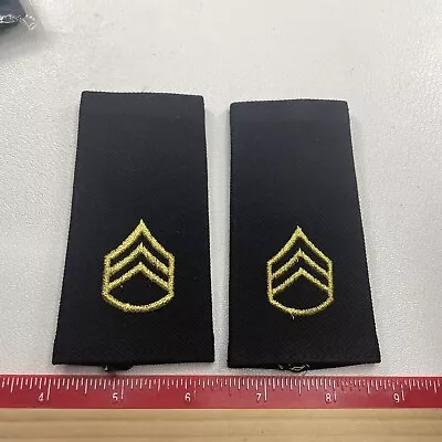 Military SERGEANT FIRST CLASS SHOULDER MARK EPAULETTES (Lot Of 2) P019 • $7.95