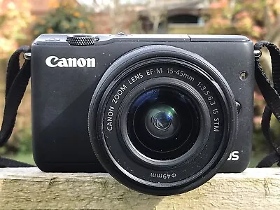 Canon EOS M10 Mirrorless Digital Camera EF-M 15-45 F/3.5-6.3 IS STM *Extras* • £239.95