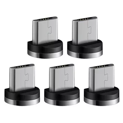 5 Pieces Magnetic Connector Tips Head Phone Cable Adapter Type C Micro USB • $6.56