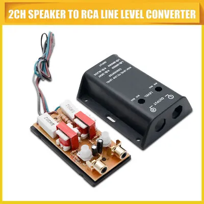 £13.85 • Buy Universal Speaker Car Stereo Audio RCA Converter Wire Adjustable Signal Level